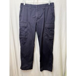 Lands‎ End Outfitters Cargo Pants, Navy Blue, Size 36x30 Work Carpenter